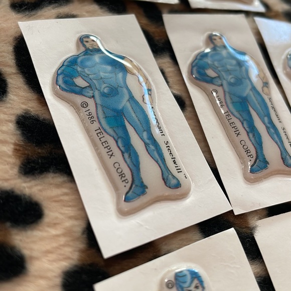 1986 SILVERHAWKS 💙 Vintage Puffy Sticker Cartoon 80s Kenner Collectible Telepix - Picture 17 of 17